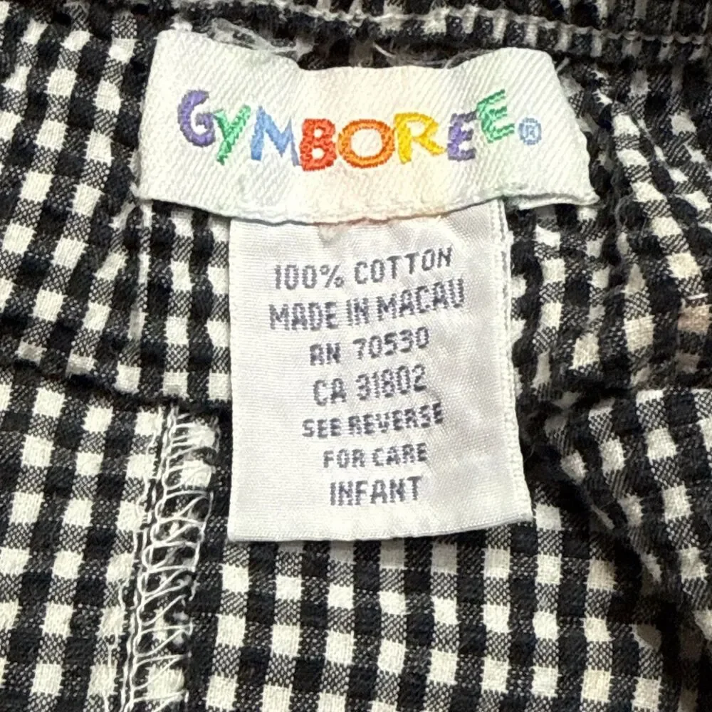 Gymboree Vintage Overalls Baby Boys Size Infant Plaid Shortalls